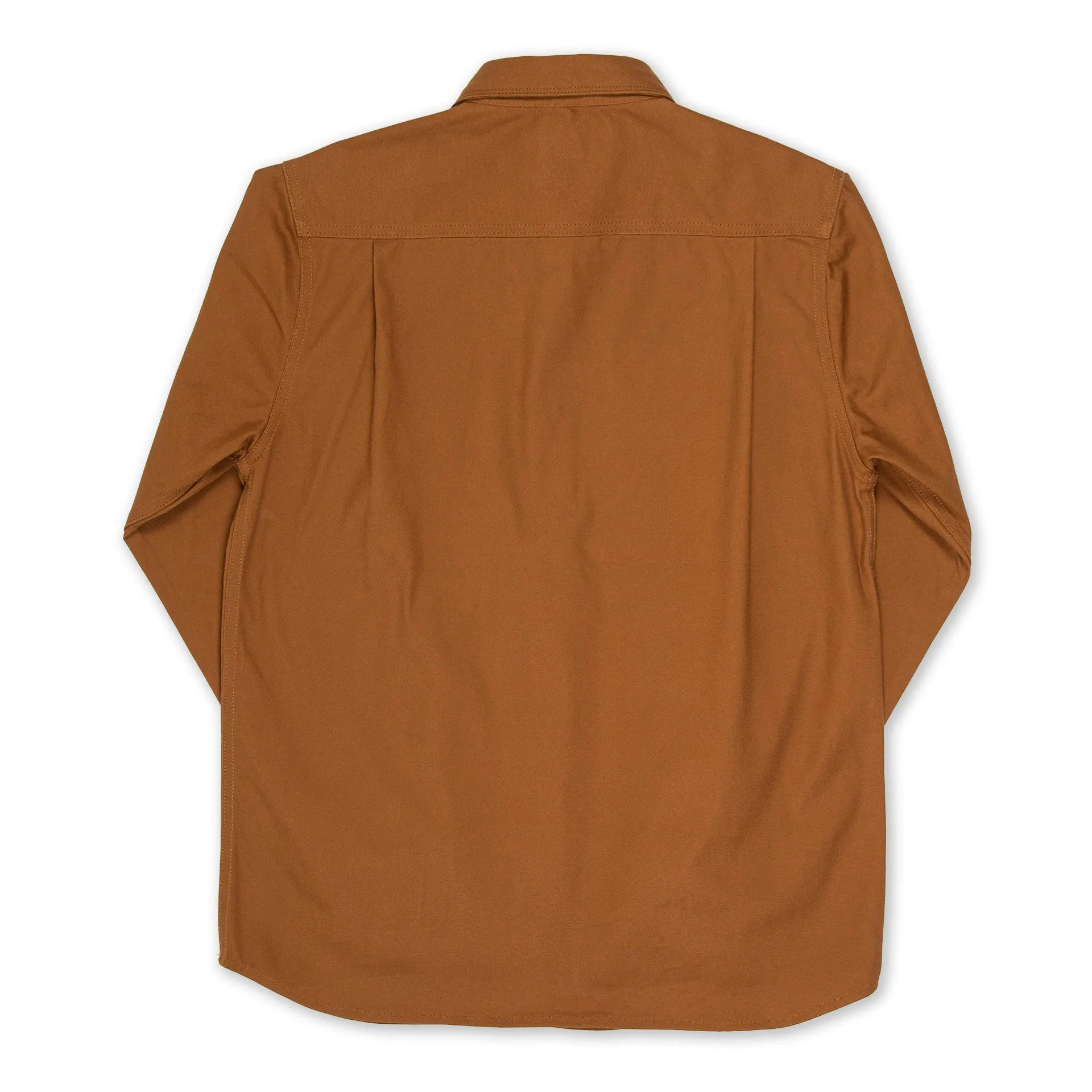 BWS-04 SCOUT OVERSHIRT 9 oz. brown selvedge duck canvas