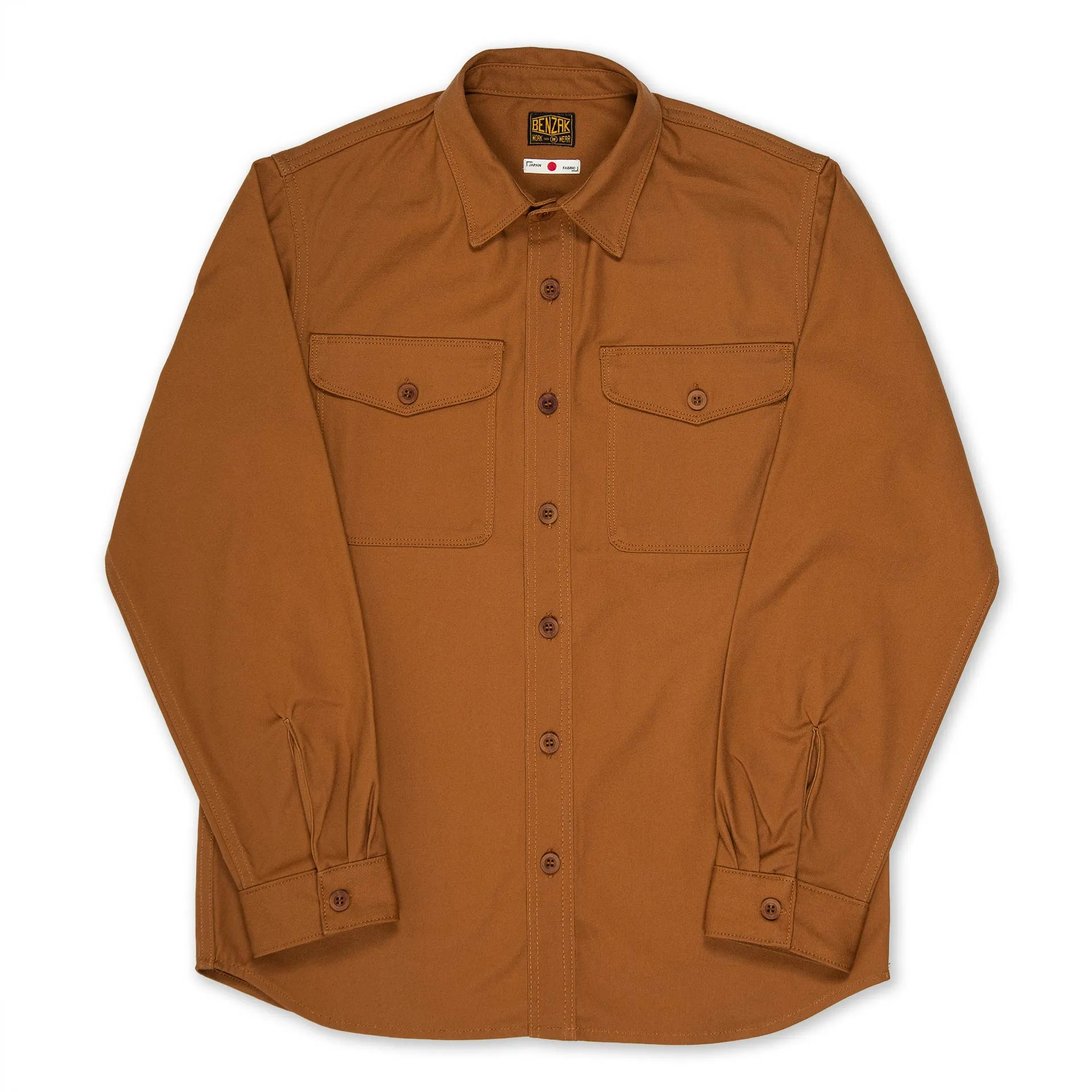 BWS-04 SCOUT OVERSHIRT 9 oz. brown selvedge duck canvas