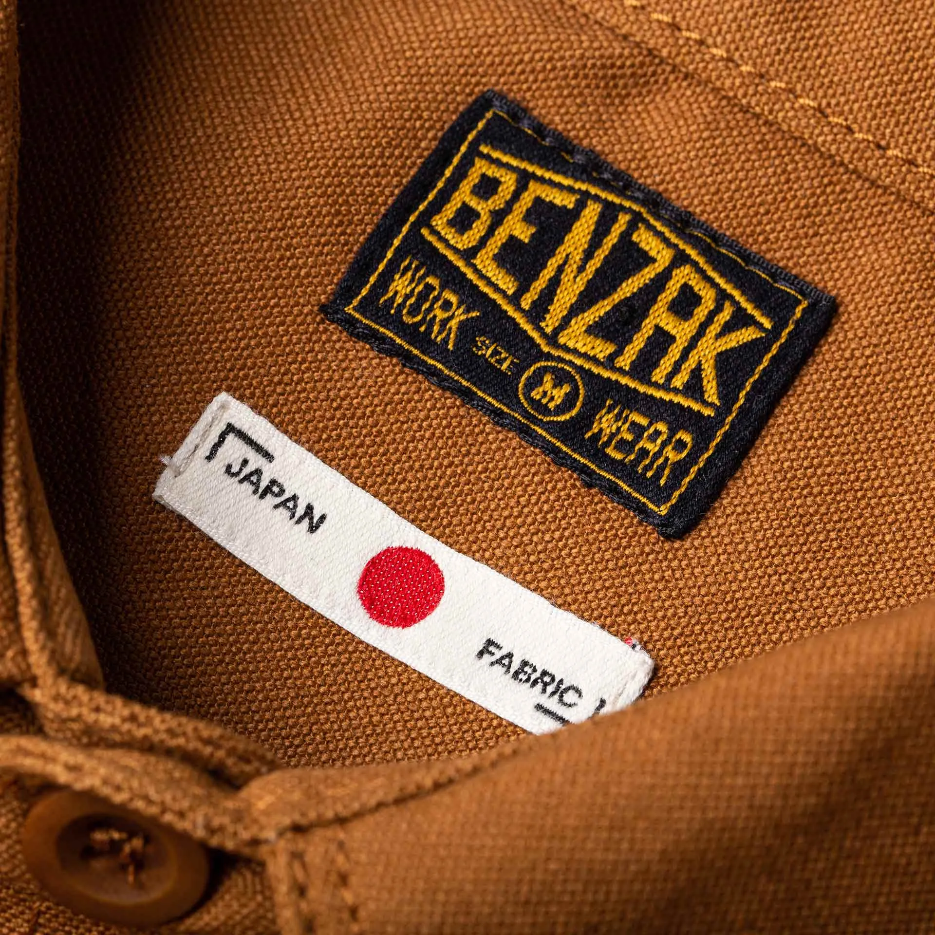 BWS-04 SCOUT OVERSHIRT 9 oz. brown selvedge duck canvas