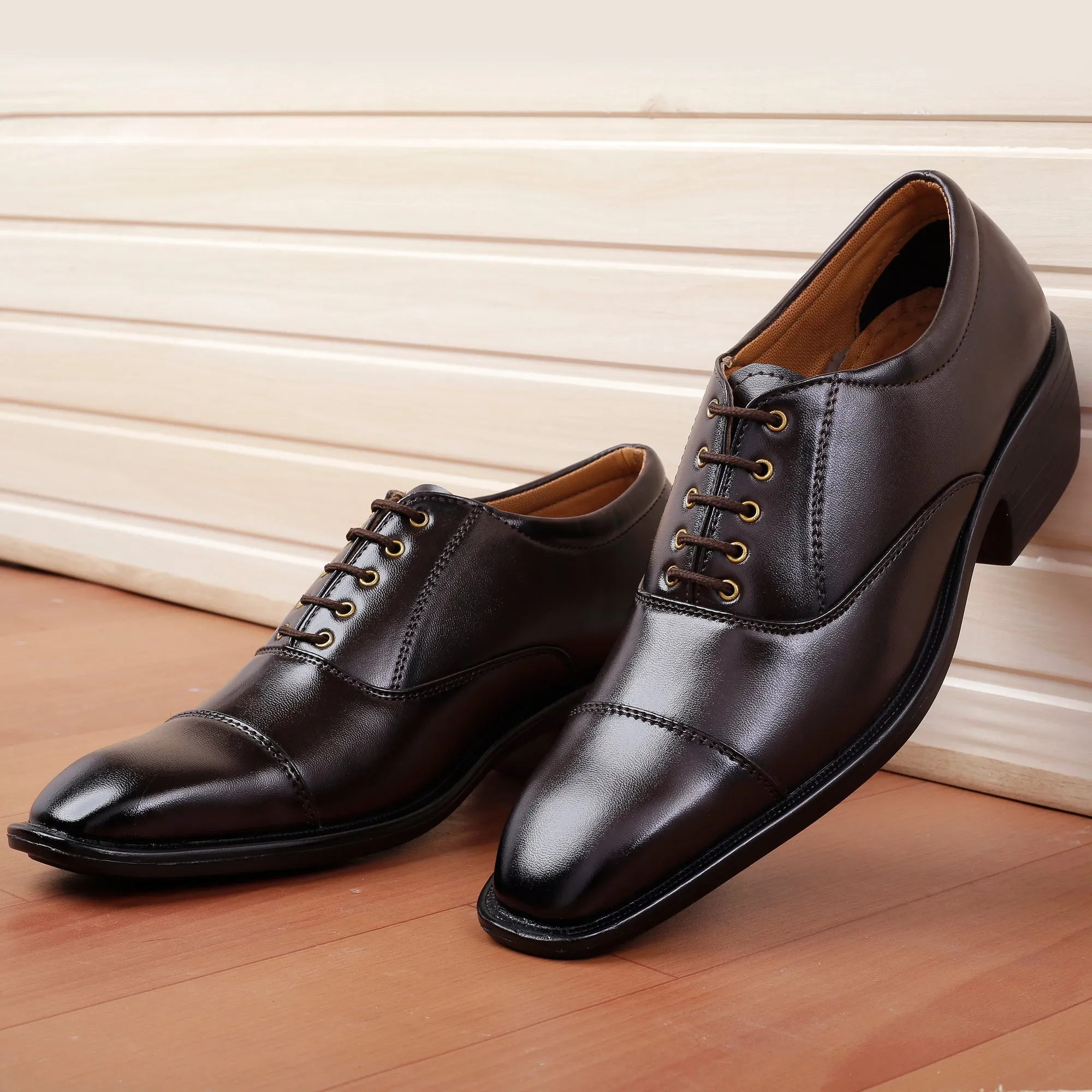 Bxxy Men's Height Increasing Formal Office Wear Lace-Up Shoe