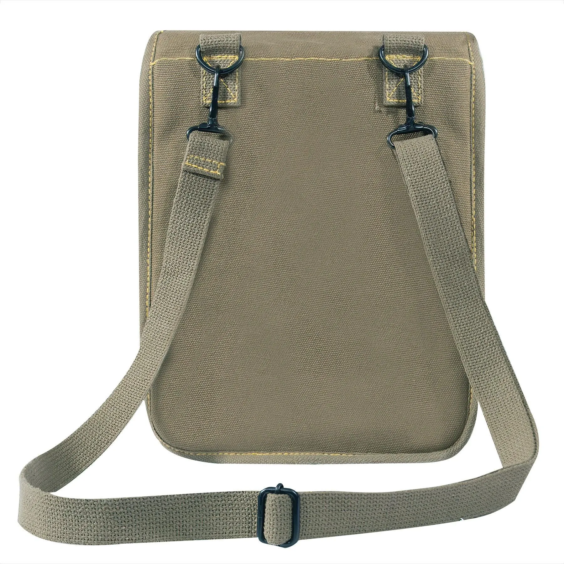 Canvas Map Case Shoulder Bag With Military Stencil