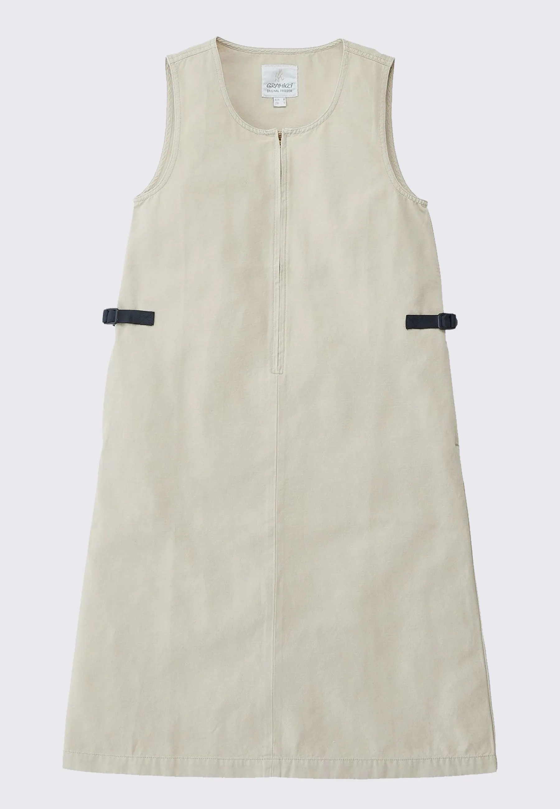 Canvas Mid-Length Dress - Dusty Greige