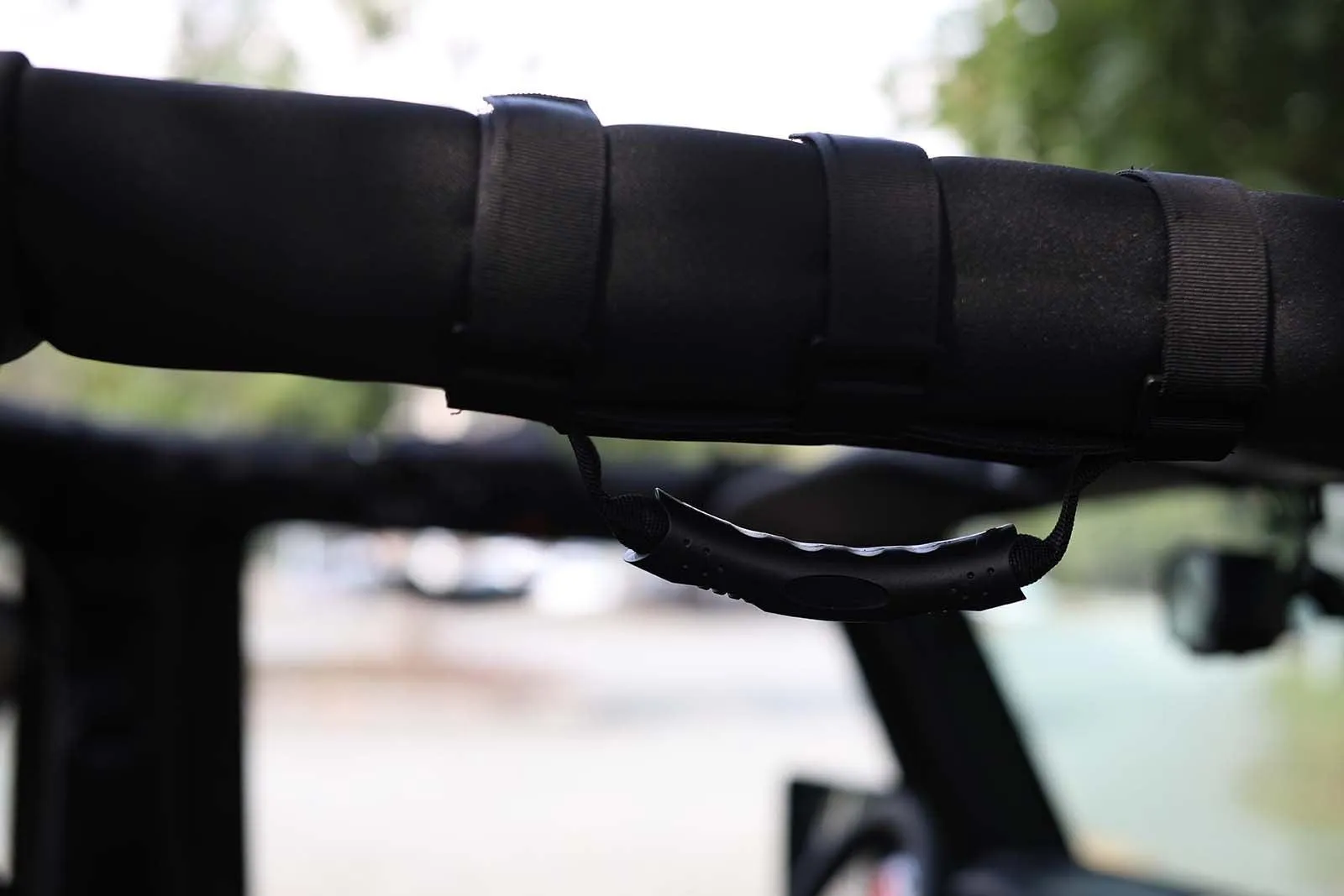 Canvas Roof Handle with Glasses Storage Bag Fit for Jeep Wrangler JK 2007-2017