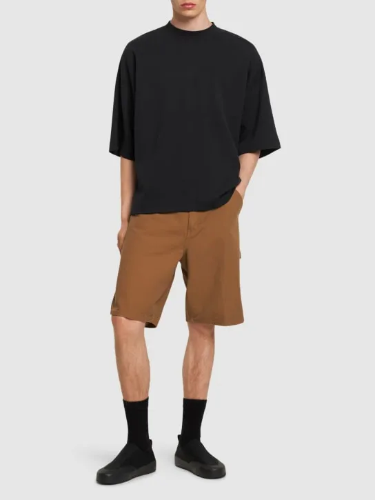 Carhartt WIP   Dearborn canvas single-knee shorts 