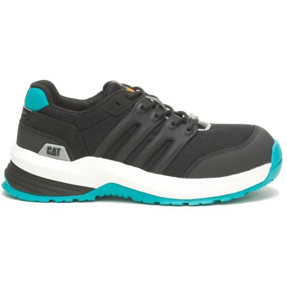 CAT Women's Streamline 2.0  Composite Toe Work Shoe - Black/Teal - P91357