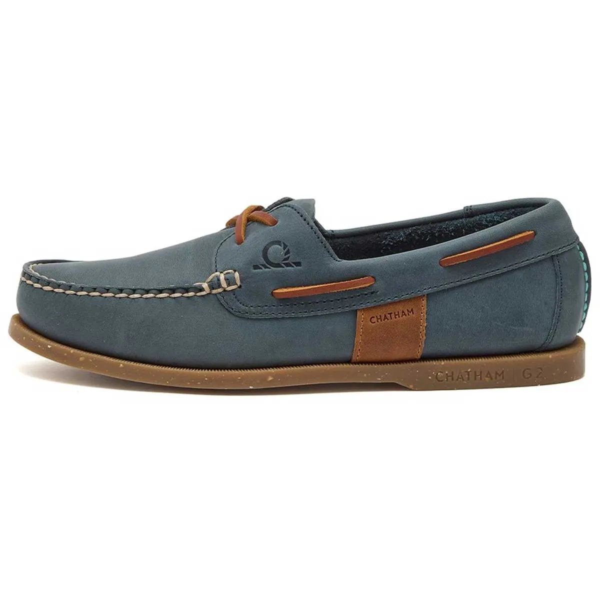 CHATHAM Java II G2 Leather Sustainable Deck Shoes - Men's - China Blue