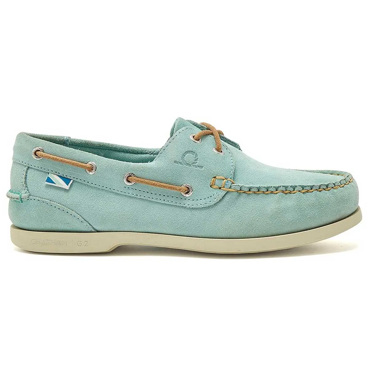 CHATHAM Pippa II G2 Repello Boat Shoes - Women's - Pale Jade Suede