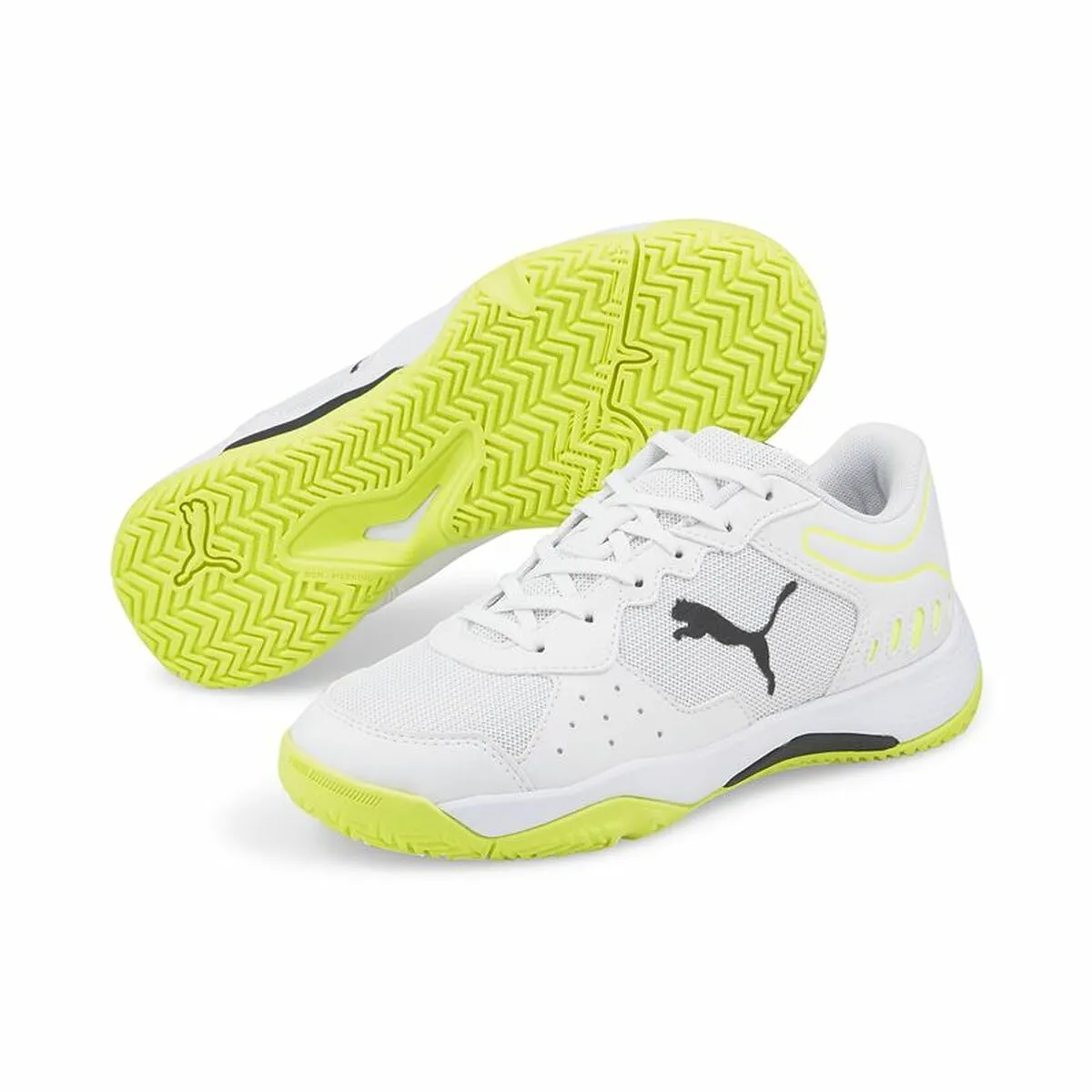 Children's Padel Trainers Puma Solarsmash RCT Yellow White