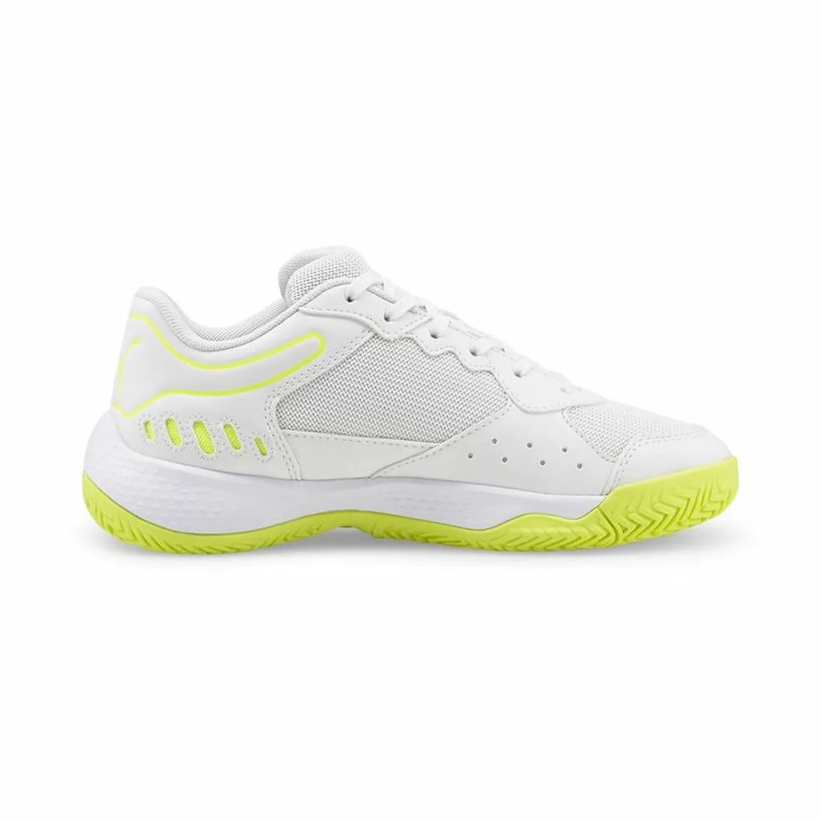 Children's Padel Trainers Puma Solarsmash RCT Yellow White