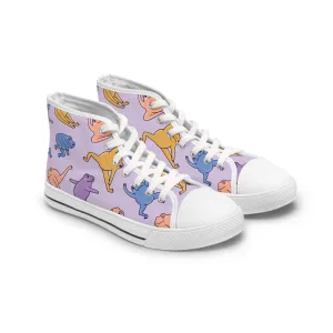 Colorful Frogs Women's High Top Sneakers