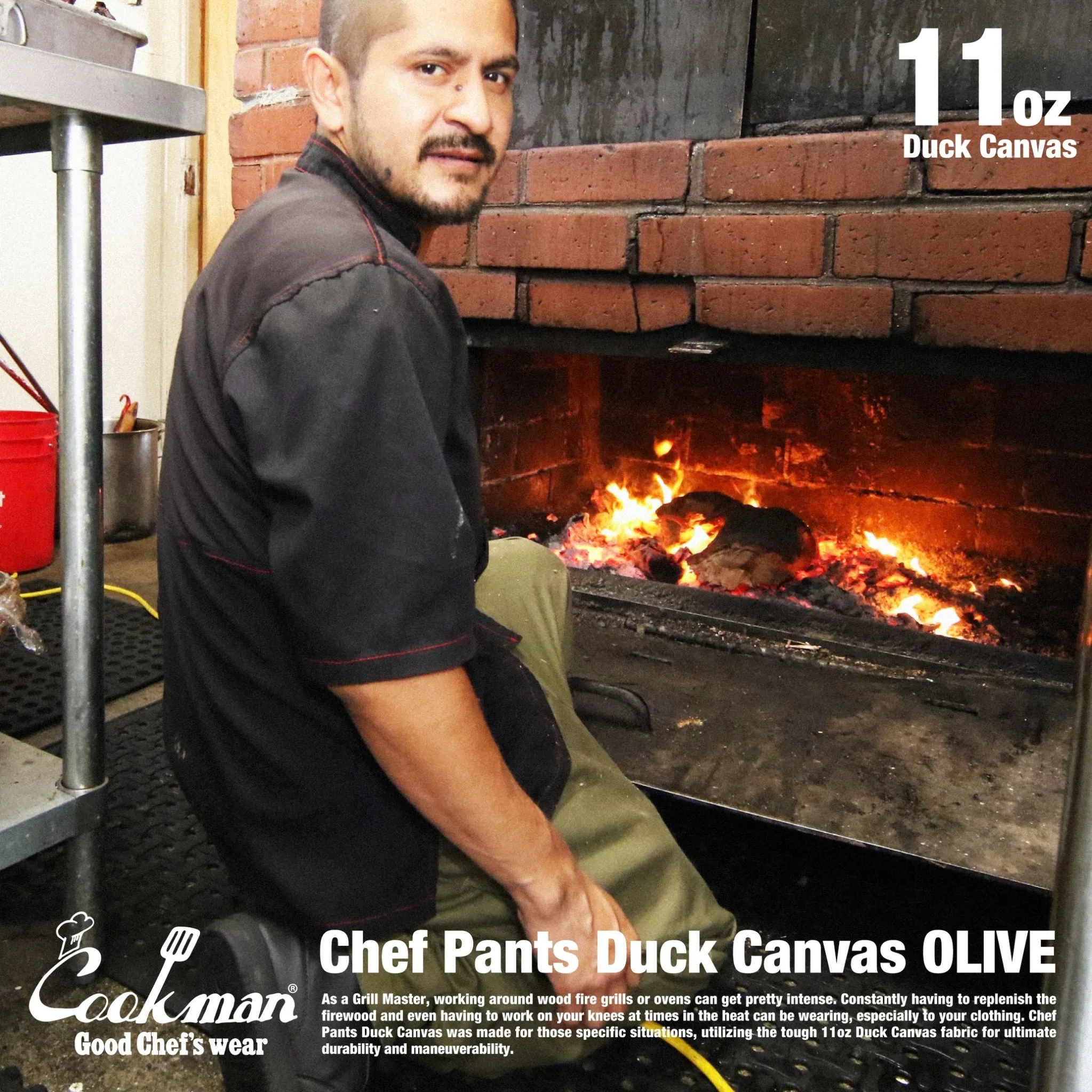 Cookman Chef Pants - Duck Canvas : Olive