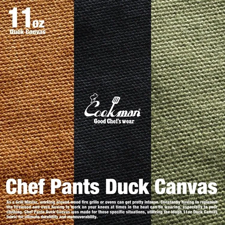 Cookman Chef Pants - Duck Canvas : Olive