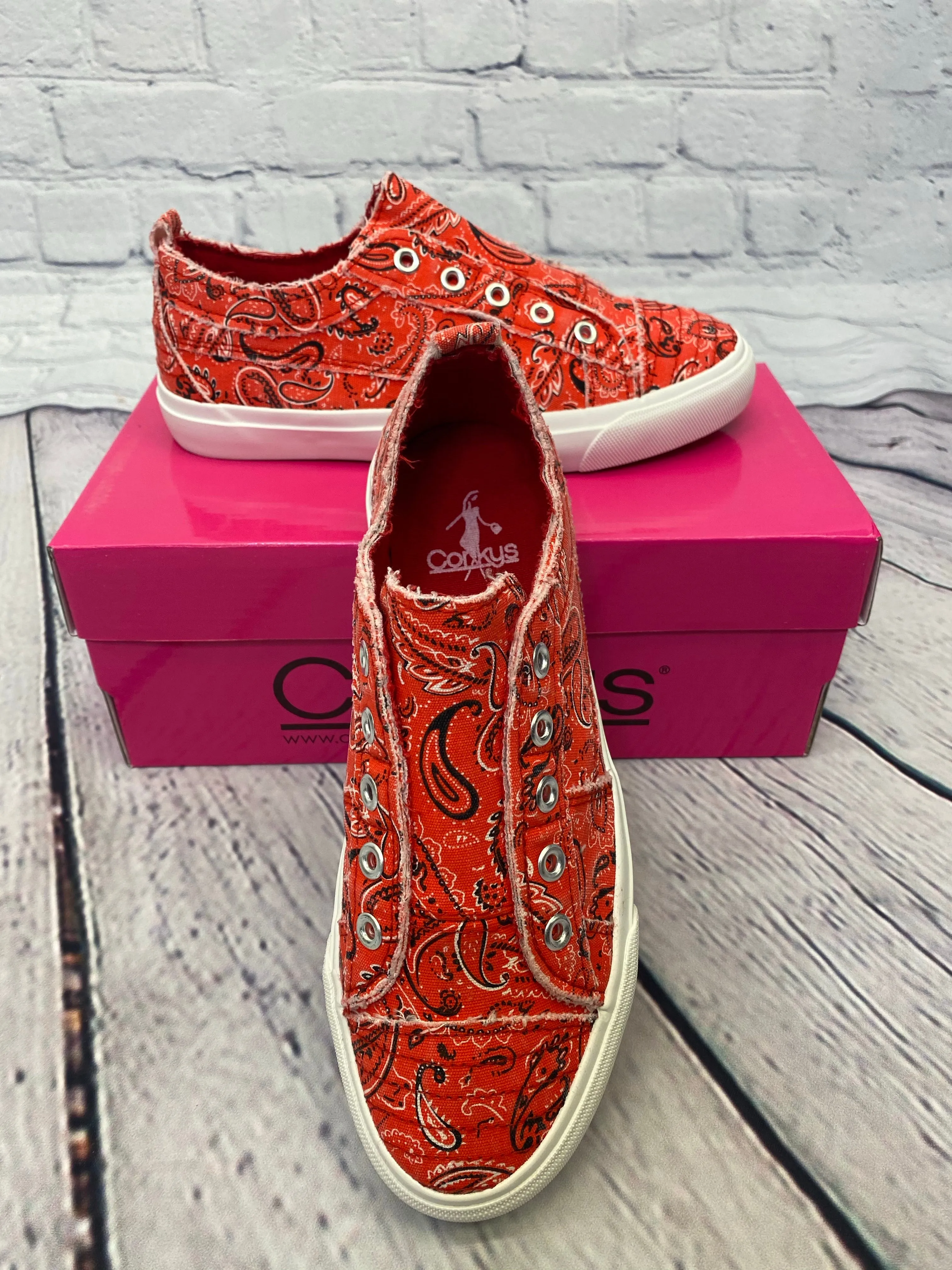 Corkys Babalu Red Bandana Sneaker