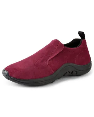 Cotton Traders Wild Berry Comfort Fit Suede Womens Slip-on Sneakers