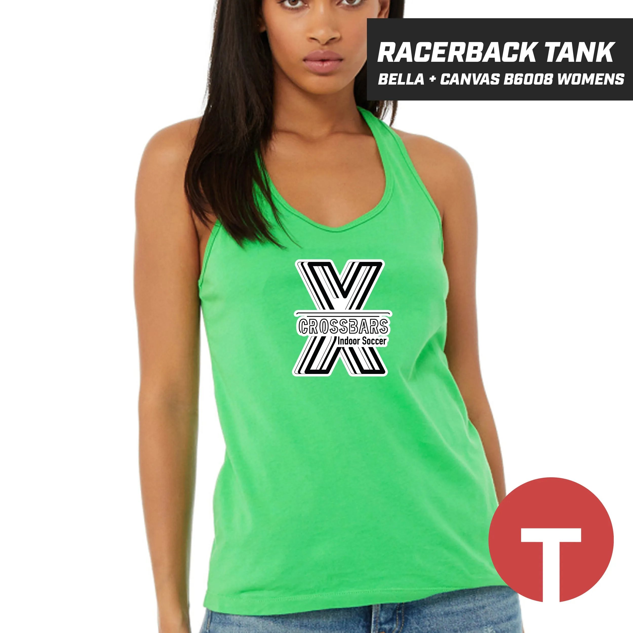 Crossbars - Bella   Canvas B6008 Women's Jersey Racerback Tank