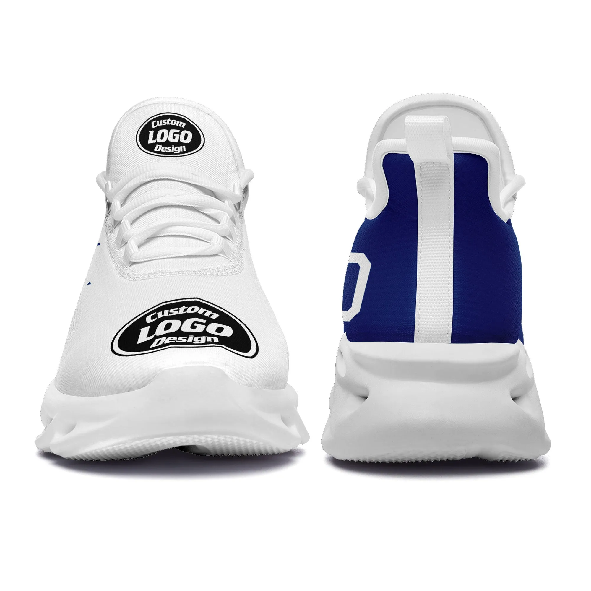 Custom White Blue Jersey MaxSoul Shoes and Hat Combo Offer Personalized ZH-D0b009b-a