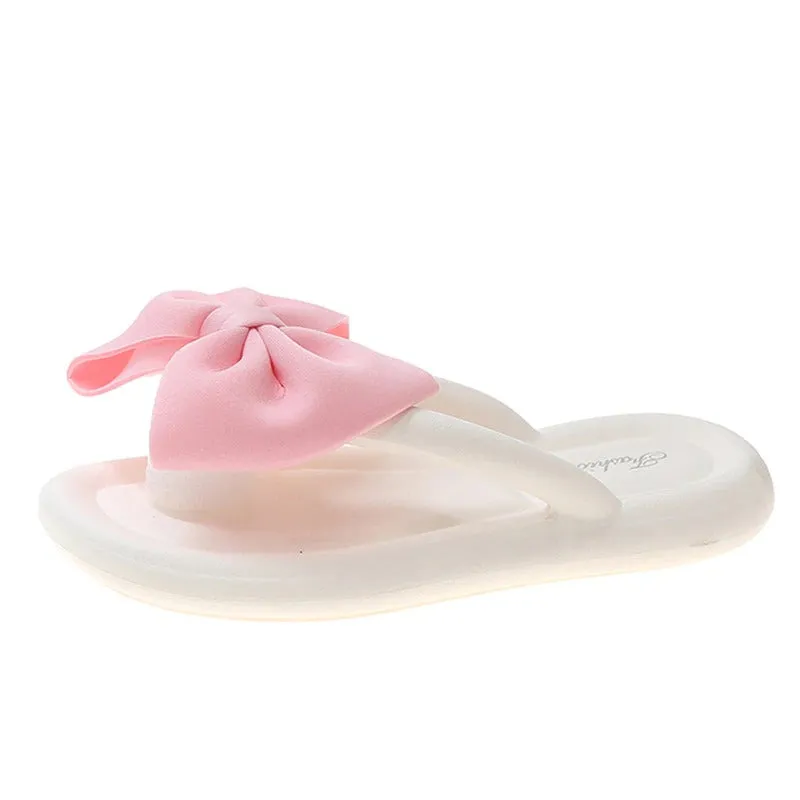 Cute Cartoon Style Exaggerated Bow Bedroom Slippers