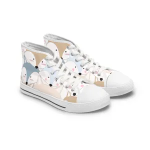 Cute Colorful Foxes Women's High Top Sneakers