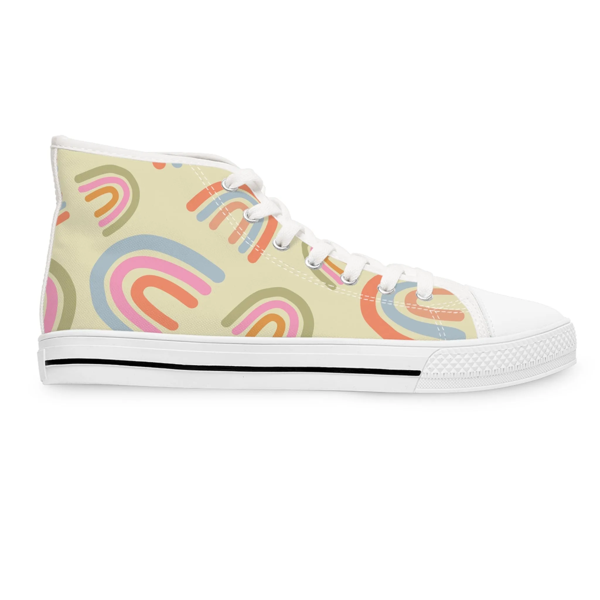 Cute Rainbows Women's High Top Sneakers