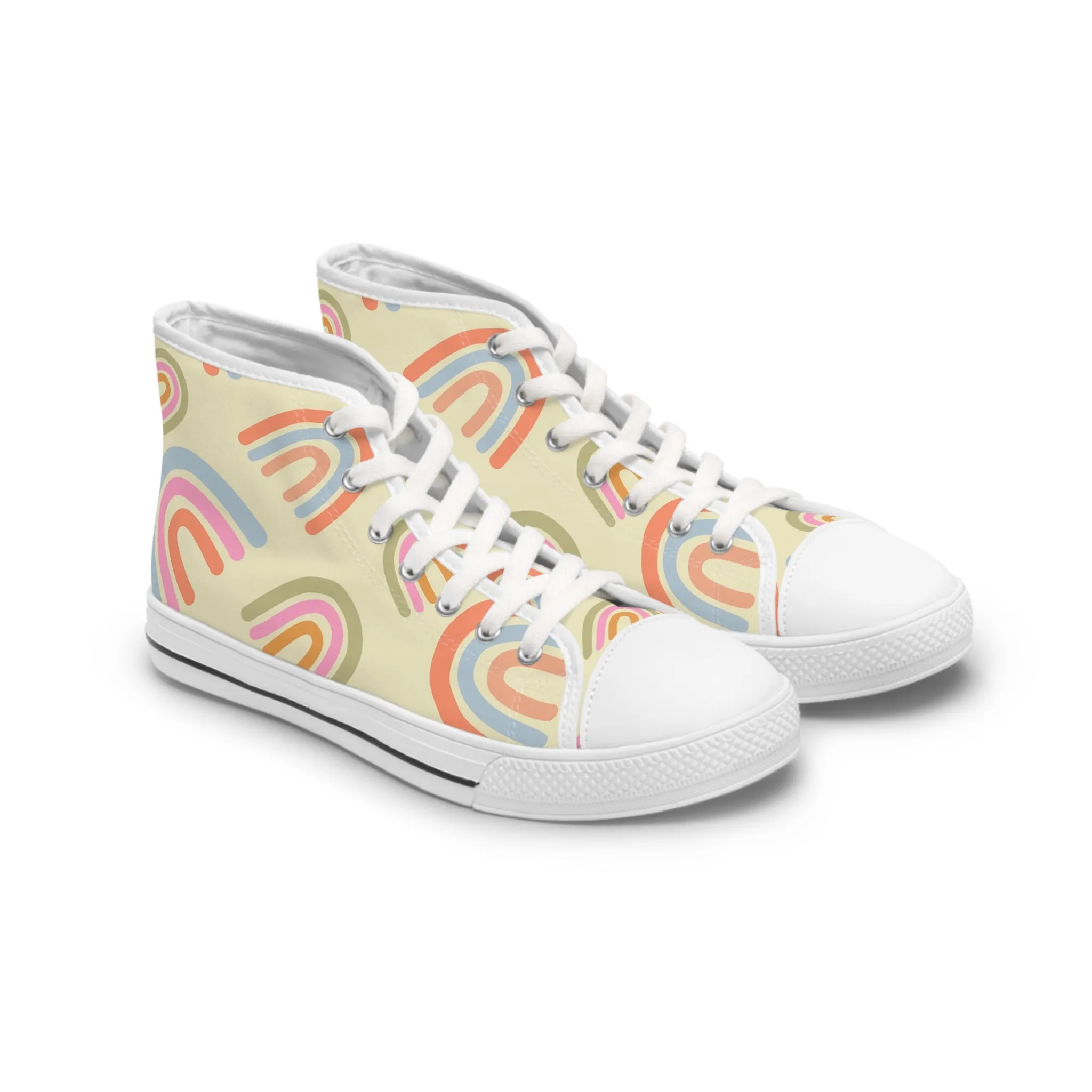 Cute Rainbows Women's High Top Sneakers