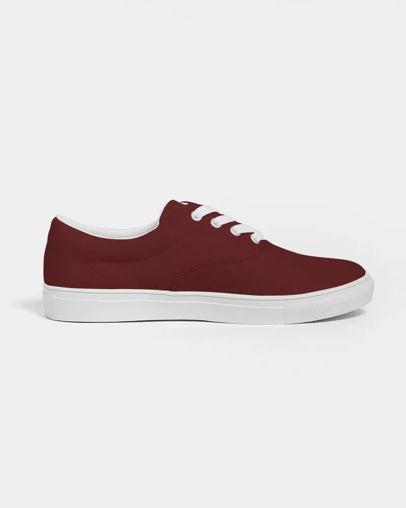 Dark Red Women's Canvas Sneakers | Women's | Dark Pure Red | C0M100Y100K80