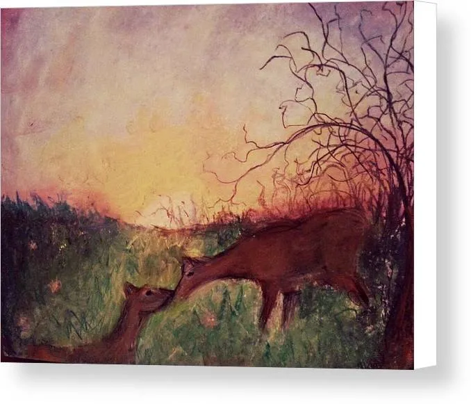 Deer Flight  - Canvas Print