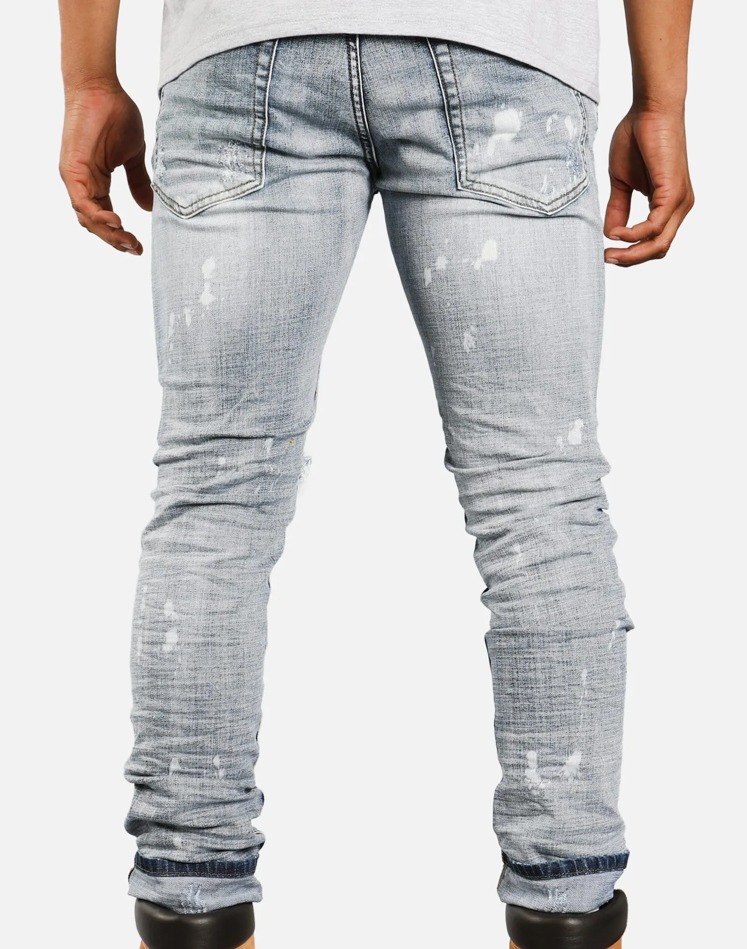 DH Essentials RIP KNEE PAINT SPLATTER JEANS