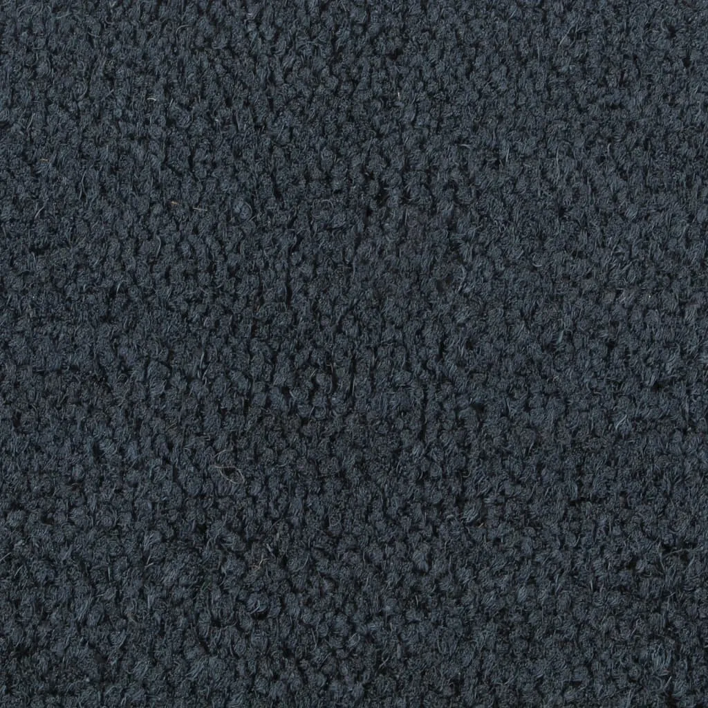 Door Mat Dark Grey Half Round 40x60 cm Tufted Coir