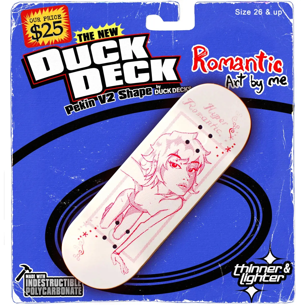 Duck Decks 32mm Hyper Romantic Graphic Poly Fingerboard