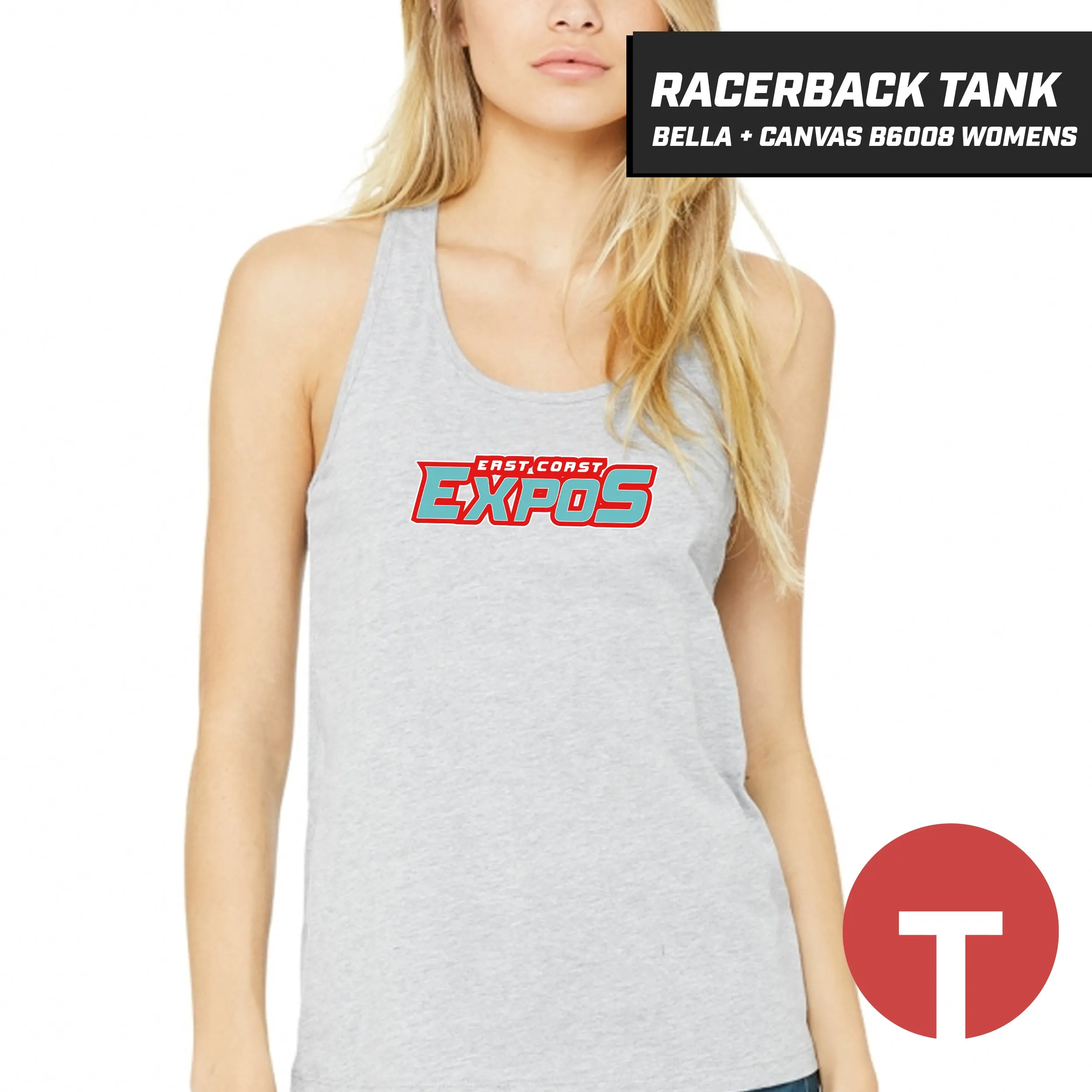 East Coast Expos - Bella   Canvas B6008 Women's Jersey Racerback Tank