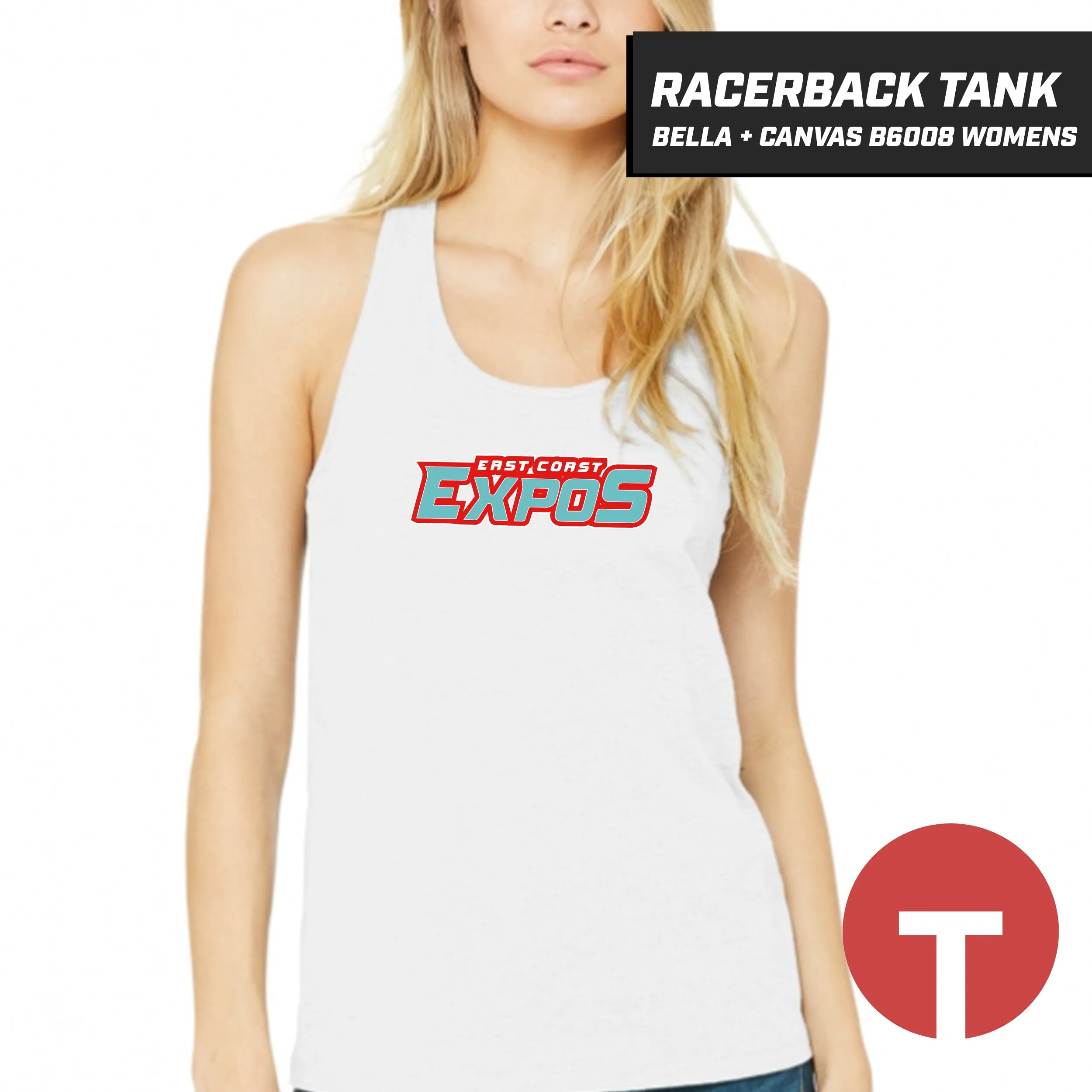 East Coast Expos - Bella   Canvas B6008 Women's Jersey Racerback Tank