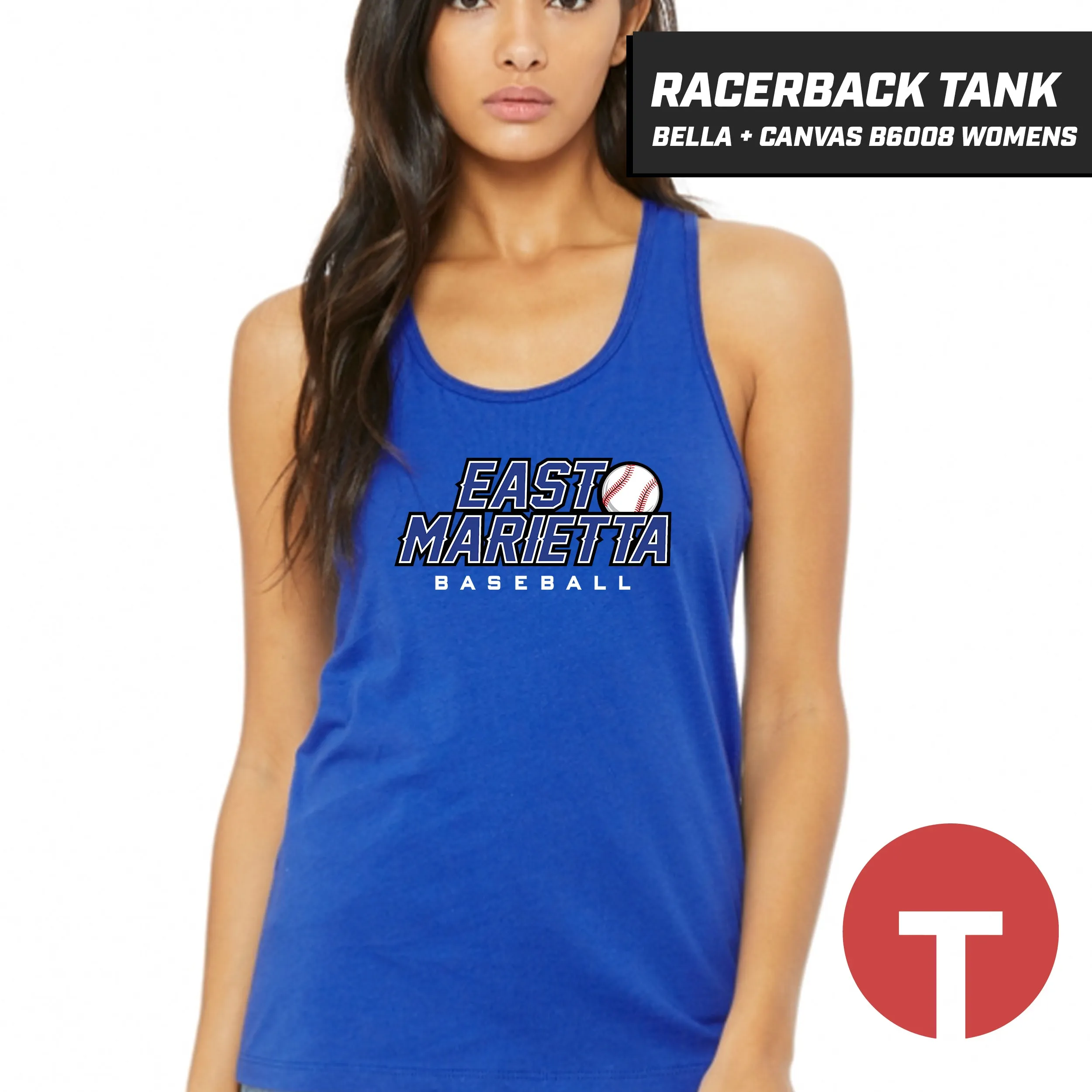 East Marietta Little League - Bella   Canvas B6008 Women's Jersey Racerback Tank