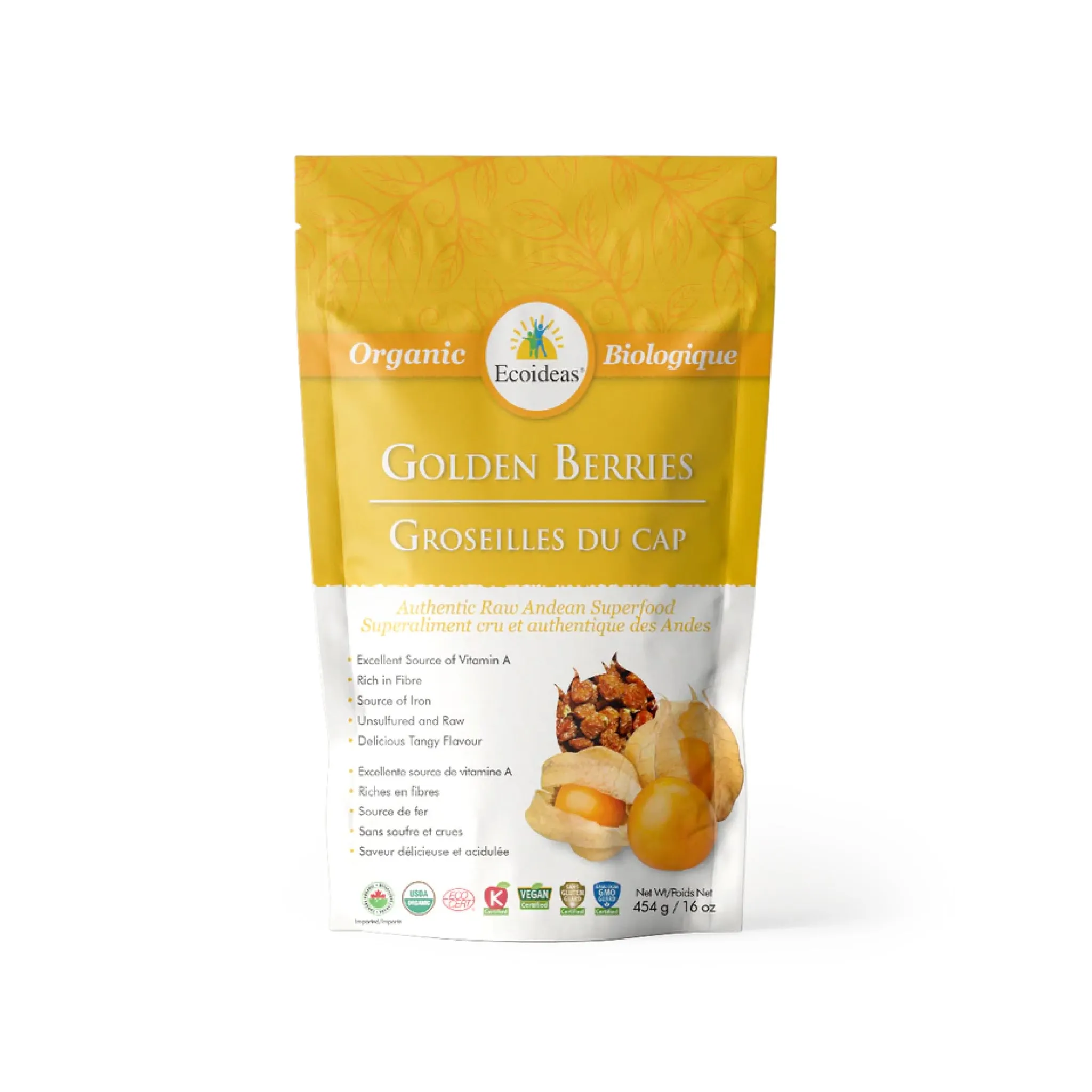 Ecoideas Organic Golden Inca Berries 454g