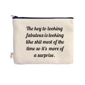 Ellembee "The key to looking fabulous" Pouch