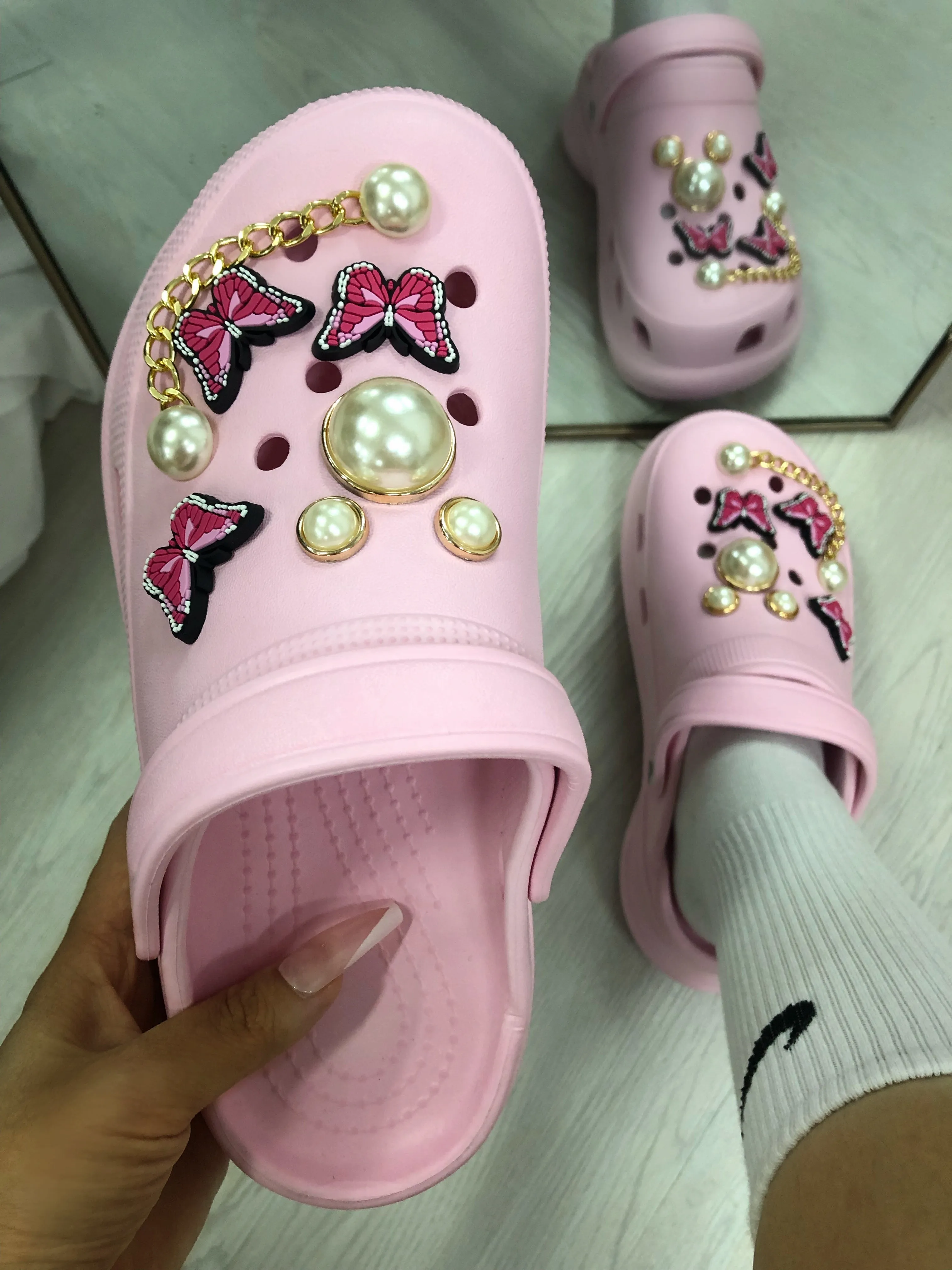 Fashion hole shoes fairy garden shoes