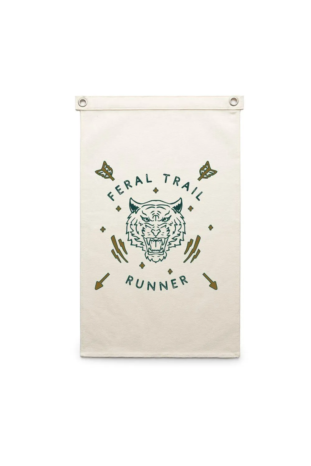 Feral Trail Runner Canvas Banner