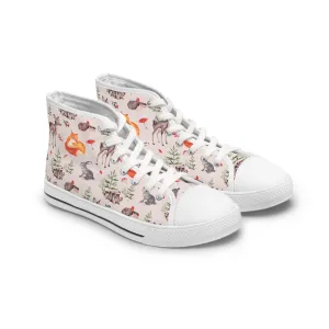 Forest Animals Women's High Top Sneakers