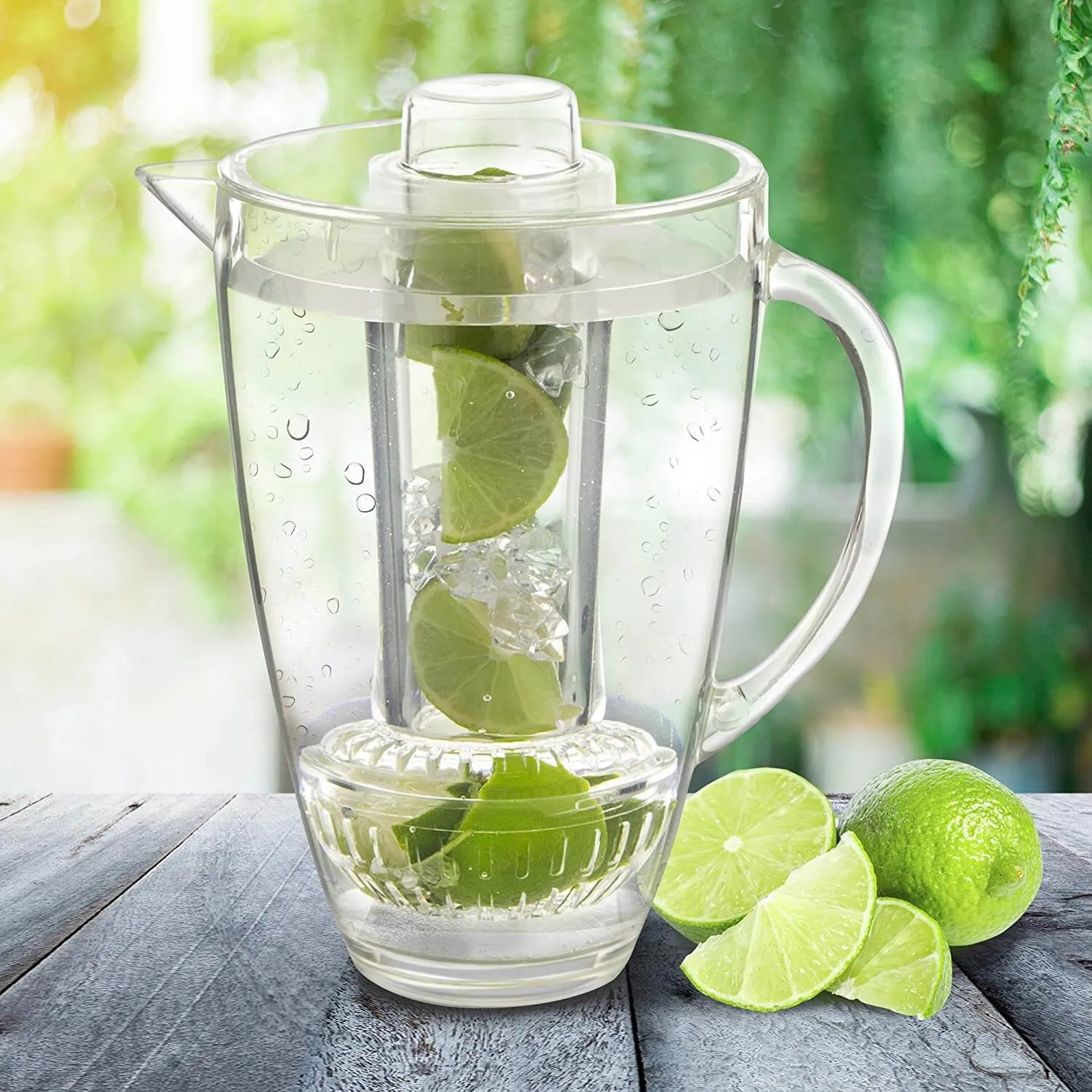 Fruit Infusion Flavor Pitcher - 94oz Clear for Healthy, Refreshing Beverages