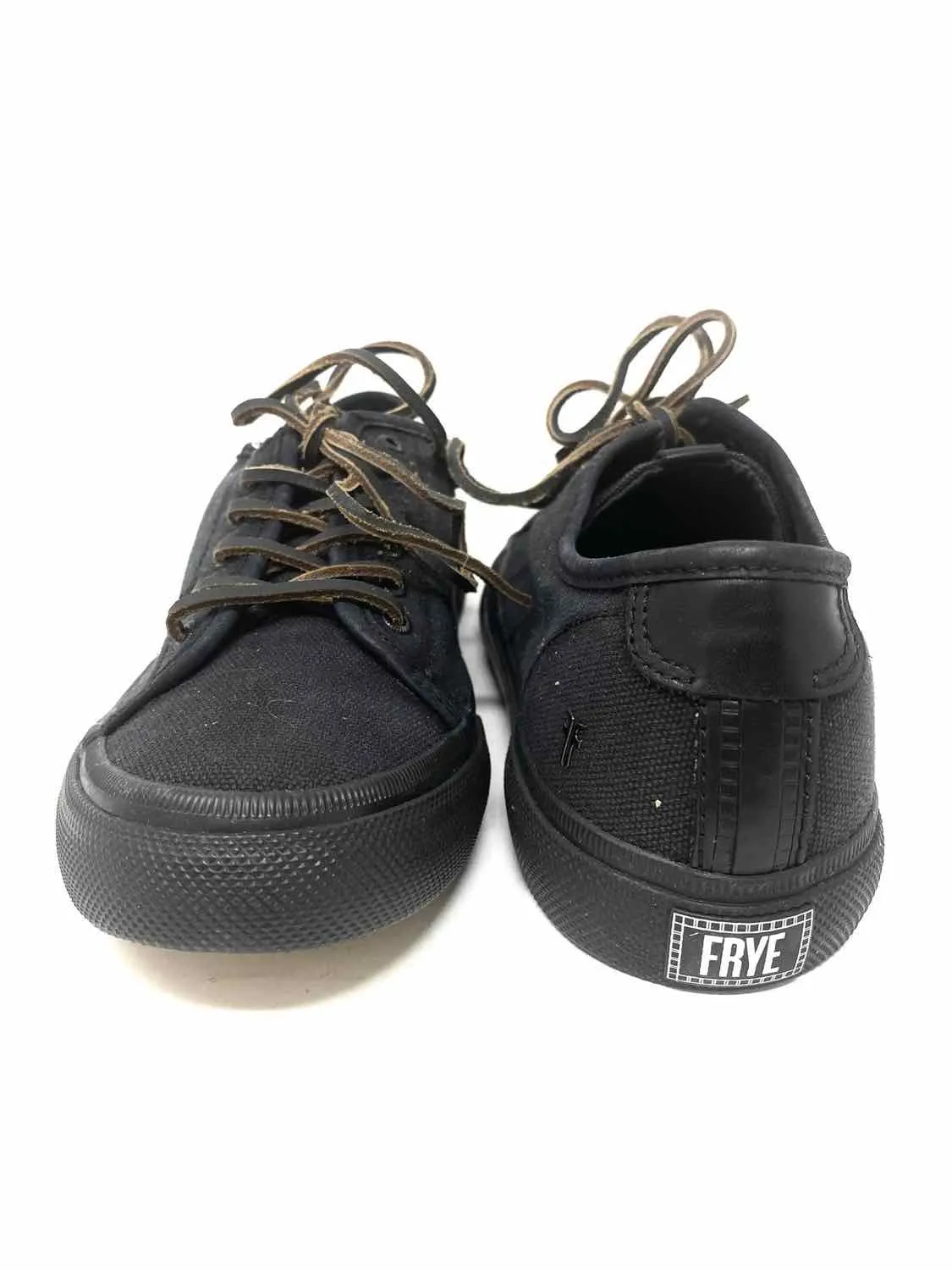 FRYE Women's Black Lace-up Canvas Size 8.5 Sneakers