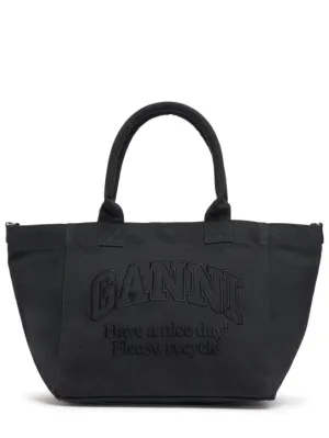 GANNI   Small Easy Shopper canvas tote bag 