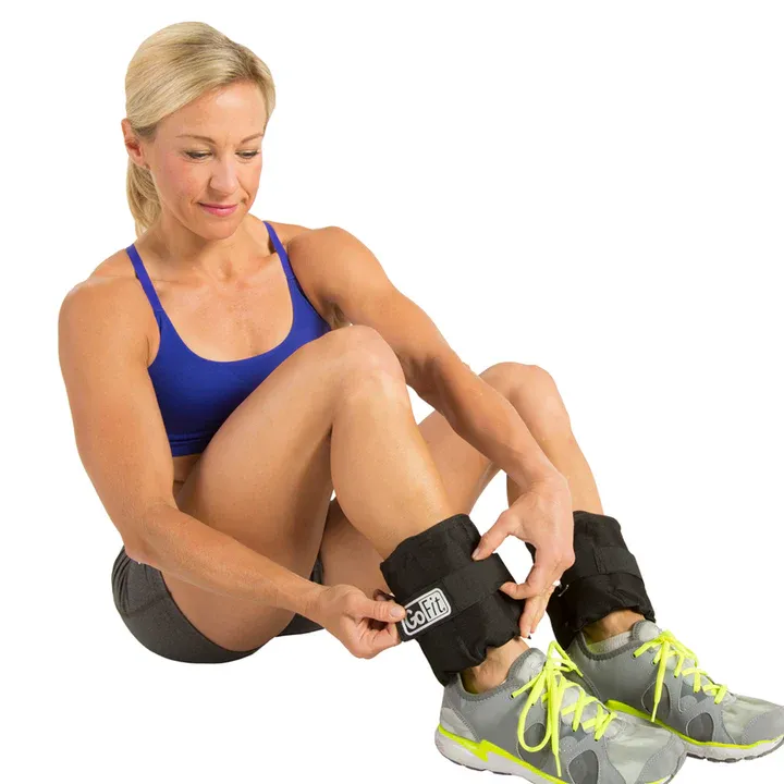 GoFit 10lb Adjustable Ankle Weights