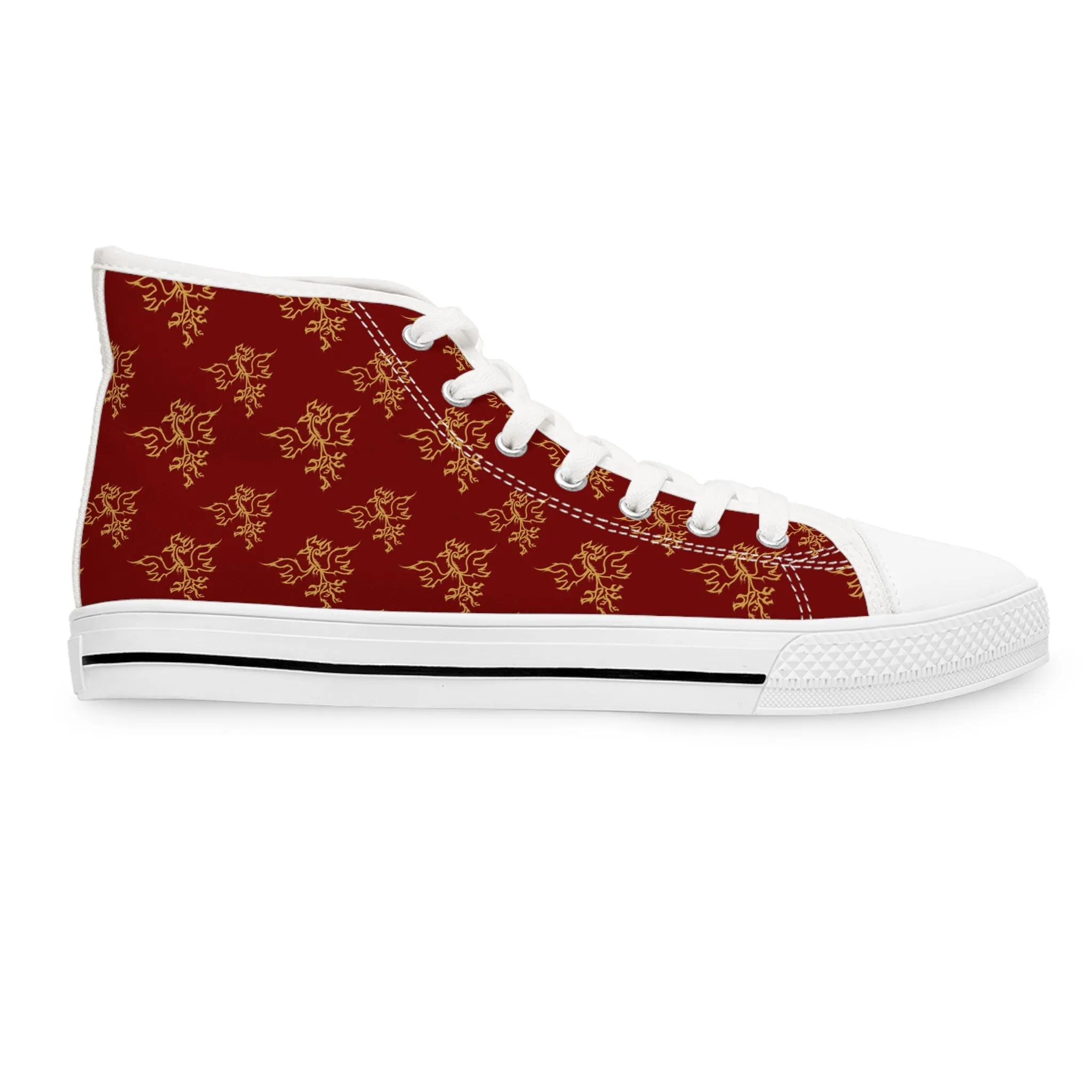 Golden Pheonix Women's High Top Sneakers