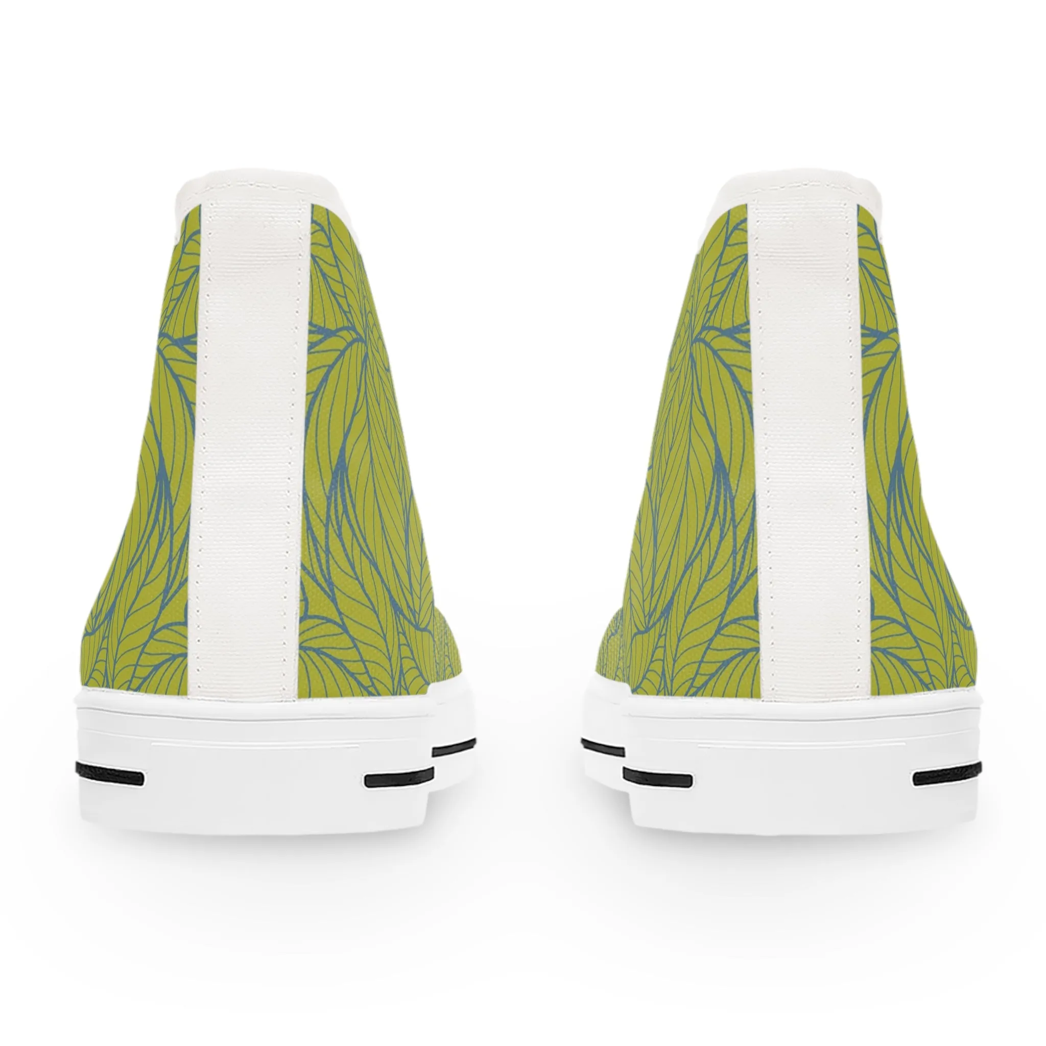 Green Leaves Women's High Top Sneakers