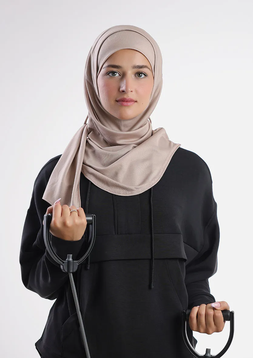 Gym Sports Hijab Dual Color - Non Reversible