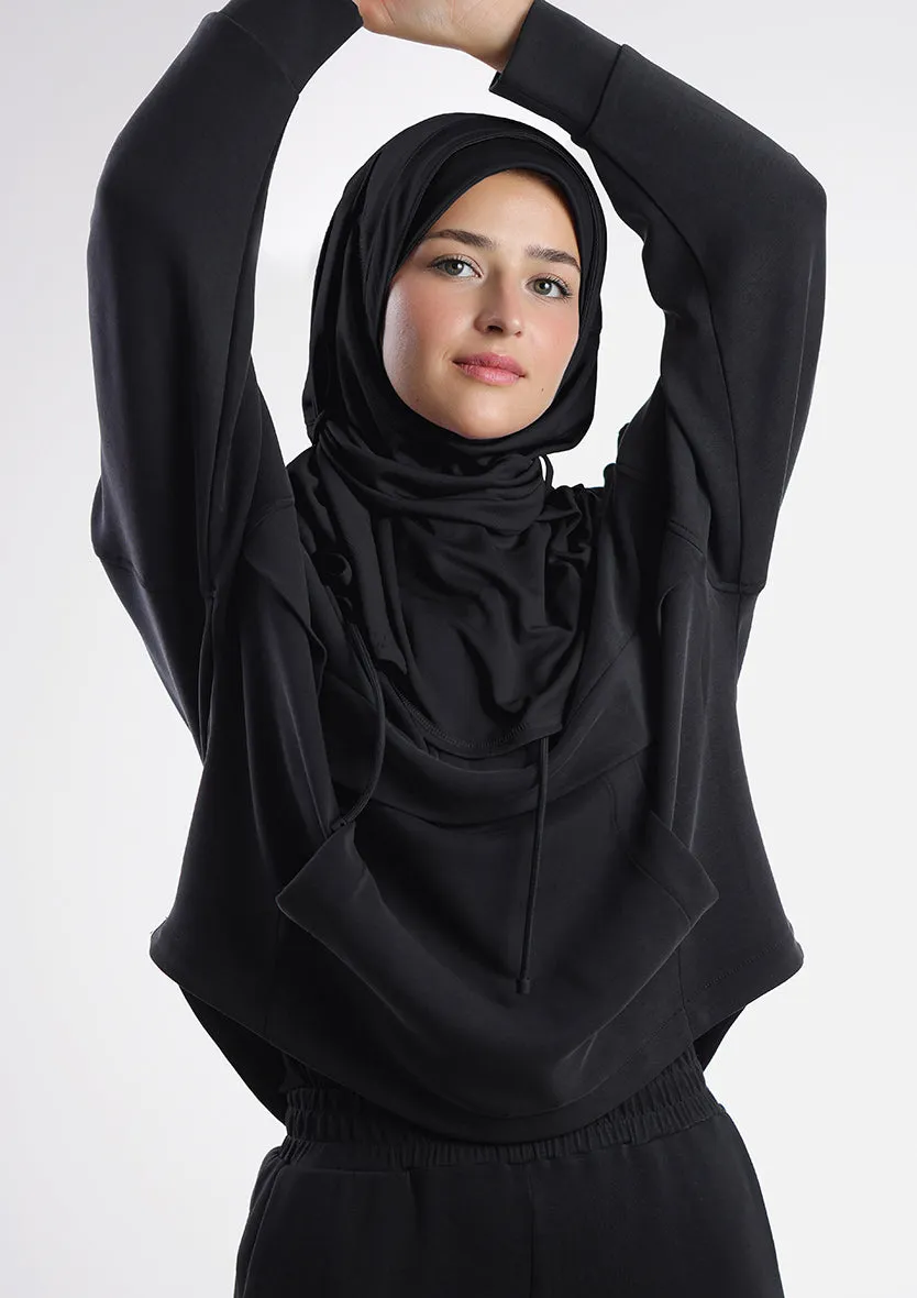 Gym Sports Hijab Dual Color - Non Reversible