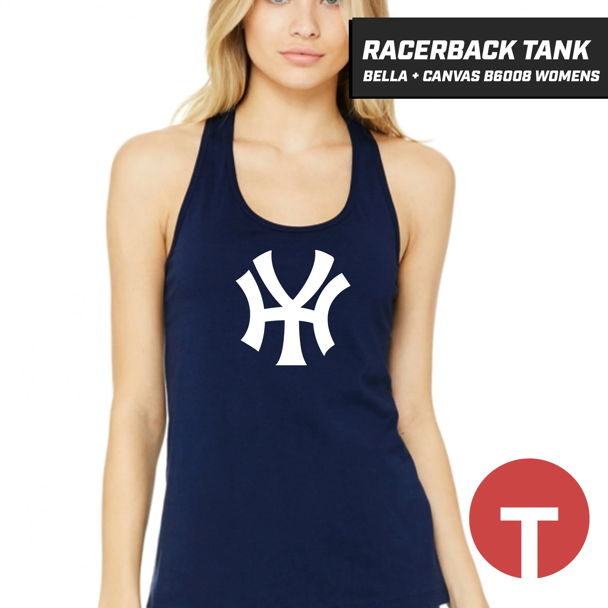 Hammond Yankees - Bella   Canvas B6008 Women's Jersey Racerback Tank