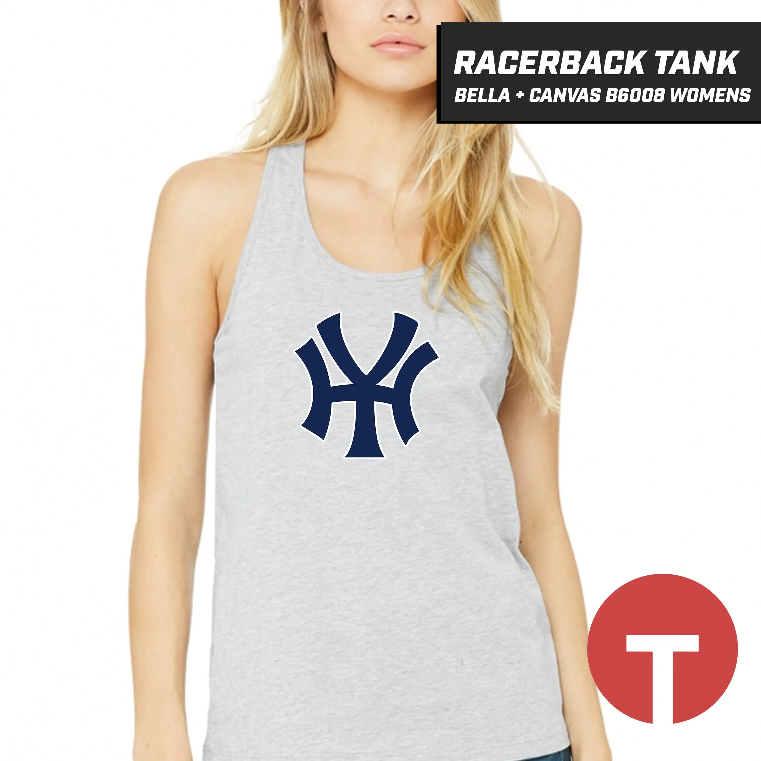 Hammond Yankees - Bella   Canvas B6008 Women's Jersey Racerback Tank