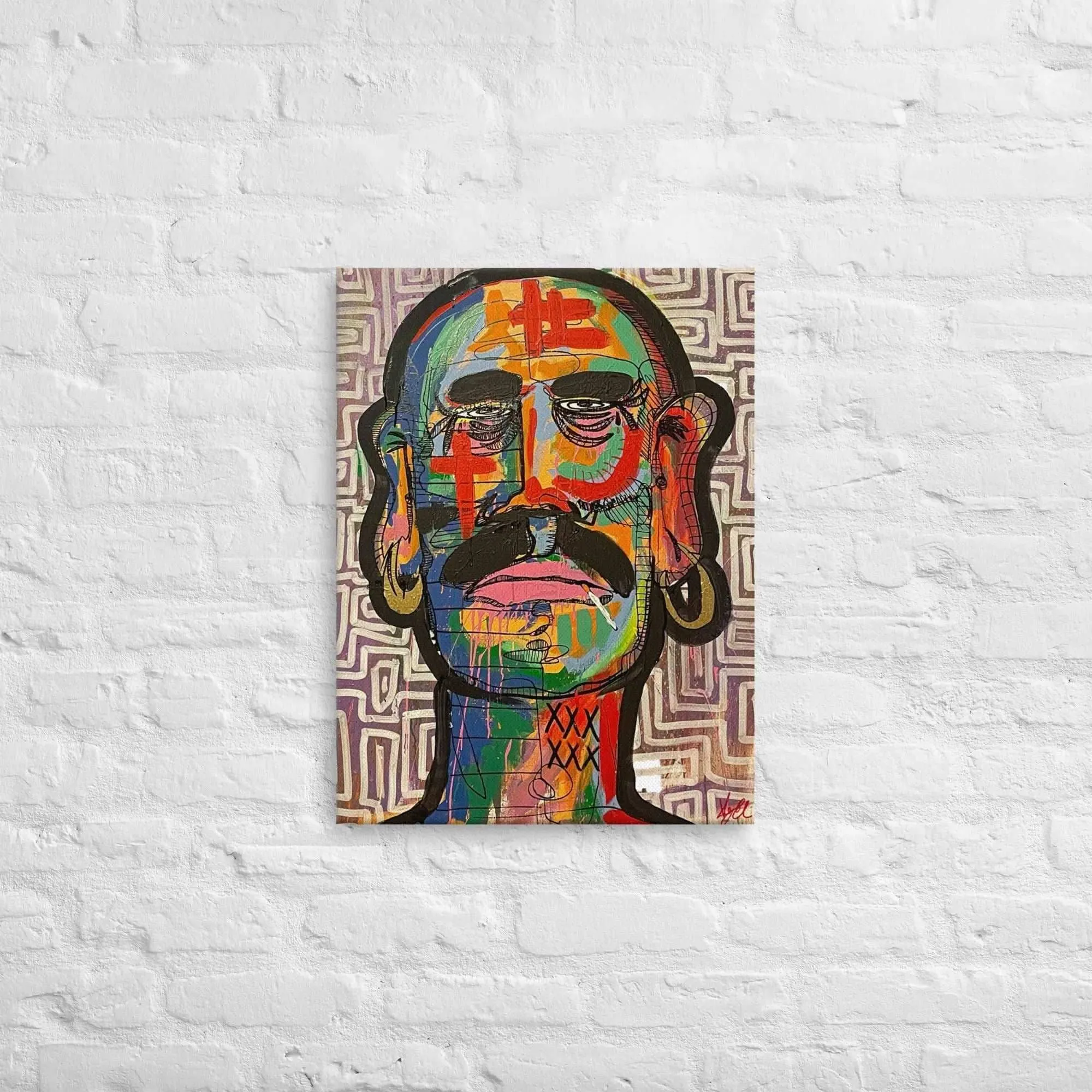 Hispanic Canvas Art Print - Te Veo Design | Elizondo Culture