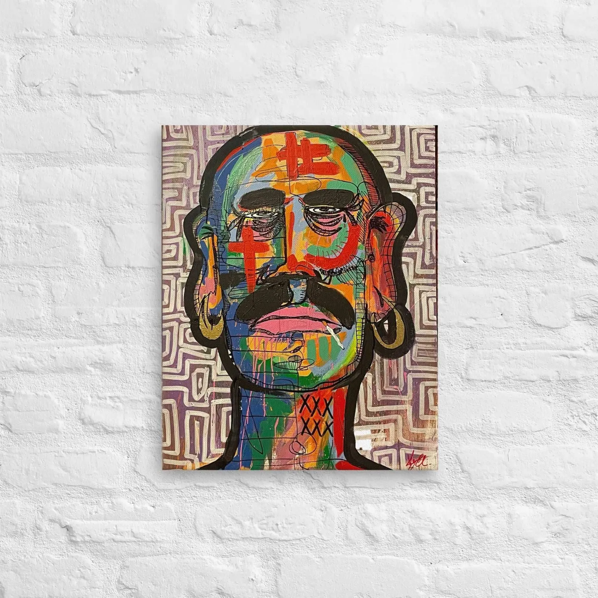 Hispanic Canvas Art Print - Te Veo Design | Elizondo Culture