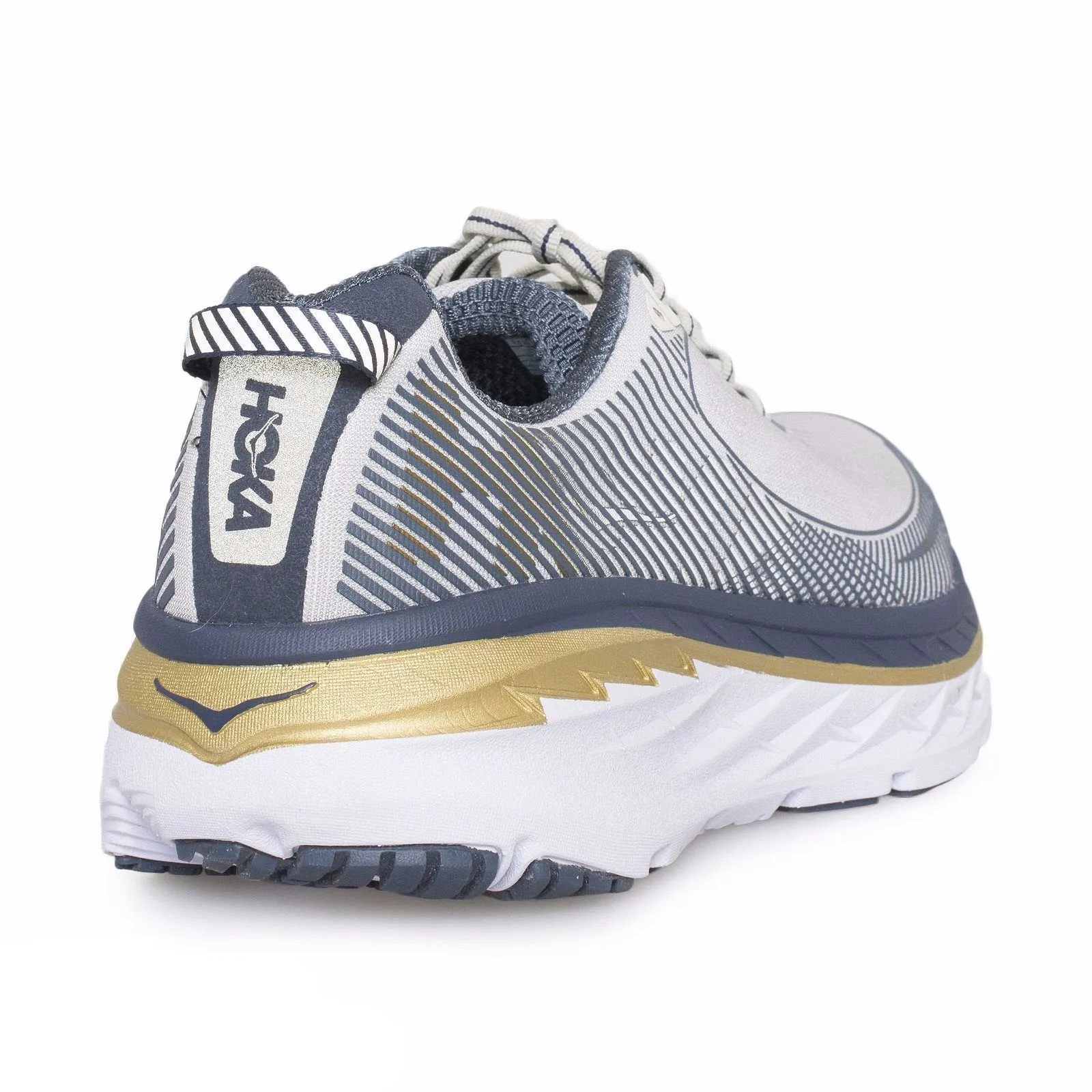 Hoka One One Bondi 5 Cool Gray / Midnight Navy Shoes - Men`s